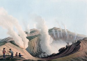 意大利第勒尼安海中的武尔卡诺岛火山口 作者 路易吉（继）梅耶尔