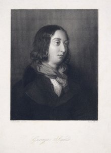 乔治-桑的画像，出版。1837年（雕版画