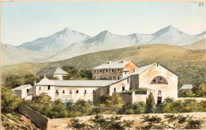 热那亚Nostra Signora del Monte圣殿的景色（水彩画，约1825年）。 作者 路易吉·加里波