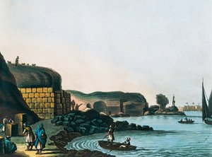 亚历山大的托勒密图书馆遗址，作者：Luigi Mayer 作者 路易吉·梅耶（Luigi Mayer）