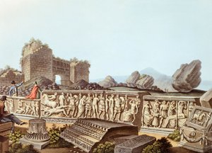 土耳其的以弗所遗址，插图：Luigi Mayer 作者 路易吉·梅耶（Luigi Mayer）
