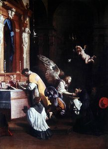 圣文德的最后圣餐（布面油画） 作者 路易吉·米兰多里（Luigi Mirandori）
