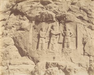 7 [Tag-e Bustan，沙普尔二世的加冕仪式，克尔曼沙阿]，19世纪40年代至60年代。