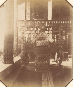[Golestan, The Peacock Throne, Teheran, Iran] Takht-I Taous, 1840-60年代。