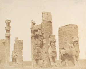 珀斯波利斯的英格莱扎古门】，1858年。 作者 路易吉·佩斯