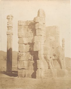 通往波斯波利斯废墟的大门，1858年。 作者 路易吉·佩斯