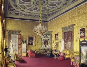 1859年在Tsarskoye Selo的凯瑟琳宫的里昂大厅 作者 路易吉·普雷马齐（Luigi Premazzi）