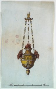 绘图，祭坛灯，1800-1825 年