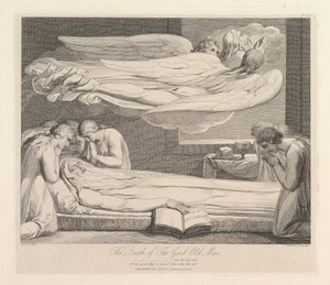 《老者之死》，摘自罗伯特·布莱尔（Robert Blair）的一首诗《坟墓》，1813年3月1日。 作者 路易吉·夏瓦尼蒂（Luigi Schiavonetti）