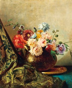 鲜花，路易吉·斯克罗萨蒂 (1814-1869) 作 作者 路易吉·斯克罗萨蒂