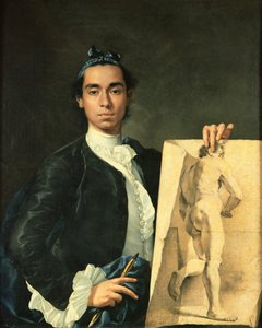 自画像举行裸体研究 作者 路易斯·埃吉迪奥·梅伦德斯