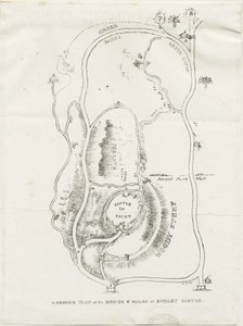 达德利城堡（Dudley Castle）：版画，nd [c 1825] 作者 卢克·布克