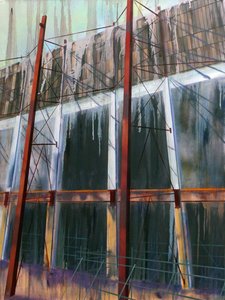 工作进展 14，2016 年（布面油画）