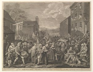 进军芬奇利（Finchley）-守卫军向斯科特（Scotla）进军的代表……，1761年6月12日。