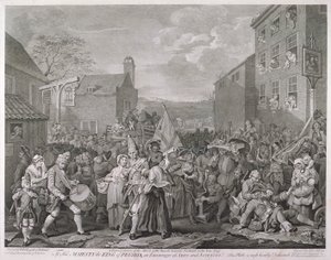 向芬奇利的进军》，1761年。                                          