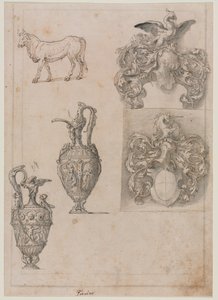 1500年代中期，设计了两个花瓶，两个徽章和一个公牛直肠。