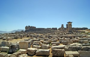 从集市，Xanthos，土耳其的挖掘的看法 作者 利西亚人