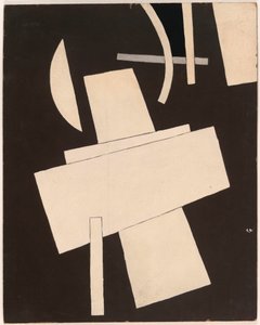 无标题 - Popova, Lyubov Sergeyevna (1889-1924) 纸板上的无题水粉画，约 1916-1918 - 49,5x39,5 - 纽约市。 现代艺术博物馆 (MOMA) 作者 柳博夫·谢尔盖维娜·波波娃