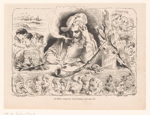 烟草寓言中的大雅各 作者 Hendrick Goltzius（复制后）