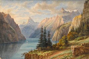 Vue du Rutli（水彩画） 作者 M·尼古拉斯·卡思