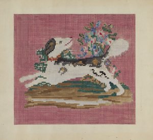 椅套，约1937年。 作者 梅布尔·里特