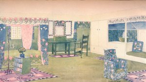 乡村小屋：卧室设计，c1900 1902年