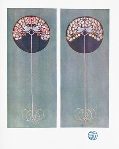 刺绣面板，来自The Studio @ magazine杂志的Vol XXVIII。 1903年