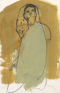 素描本 22，2025 年（蛋彩颜料、纸张墨水） 作者 