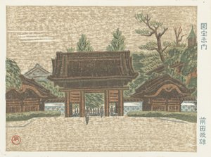 帝国大学校门
帝国大学赤门（实物标题）
东京的回忆（系列名称）
东京会馆（系列名称） 作者 植村真郎