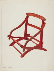 儿童折叠椅，约1938年。