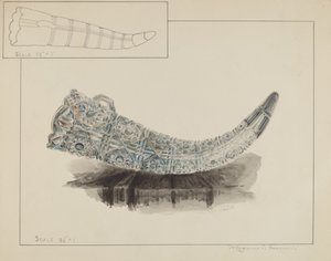 玻璃花座，约1936年。 作者 马格努斯·S·福萨姆