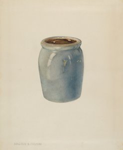 陶制果酱罐，约1938年。