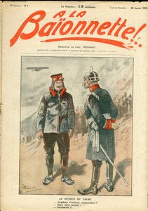 La Baionnette》的封面，彩色讽刺小说
