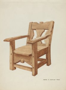 椅子，约1937年。
