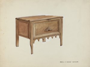 胸部，约1937年。 作者 马杰尔·G·克拉弗林