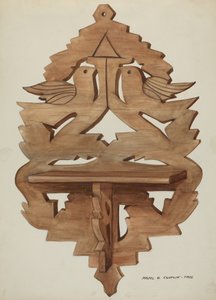 悬挂式壁架，约1937年。 作者 马杰尔·G·克拉弗林