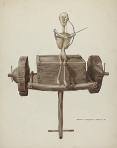 Penetente死亡车和死亡图，约1937年。 作者 马杰尔·G·克拉弗林