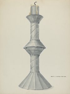 Penitente祭坛蜡烛棒，约1937年。 作者 马杰尔·G·克拉弗林