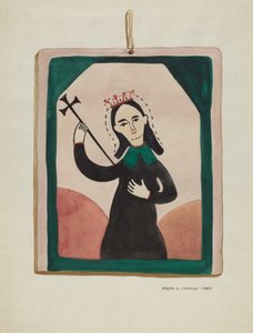 Retablo处女，约1937年。 作者 马杰尔·G·克拉弗林