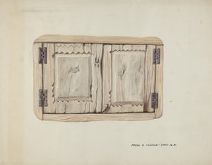 两扇墙门，约1937年。 作者 马杰尔·G·克拉弗林