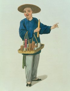 一个药剂师，来自“中国服饰”的第26块，由J. Dadley，1800年雕刻而成