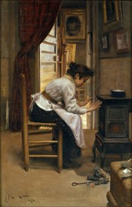 在火旁边 作者 曼努埃尔·库西（ManuelCusí）