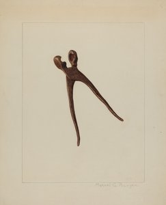子弹模具，约1938年。 作者 曼努埃尔·G·鲁尼安