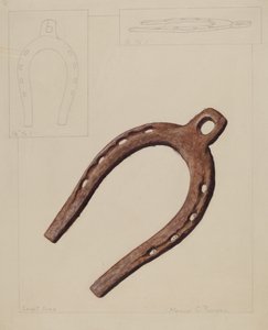骡子鞋，约1937年。