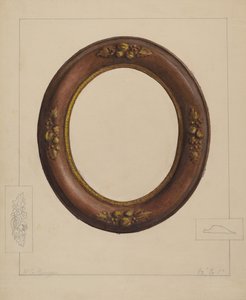 画框，约1936年。
