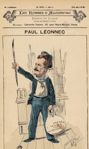 世界人类》第377期的封面，插图由Manuel Luque（1854-1919）绘制。漫画家--莱昂内克-保罗(1842-1899) 作者 曼努埃尔·卢克（Manuel Luque）