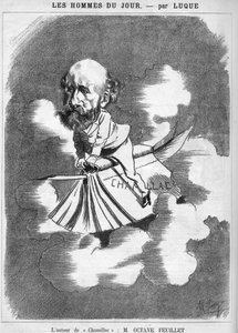 奥克塔夫-费埃勒（1821-1890）法国作家。 作者 曼努埃尔·卢克（Manuel Luque）