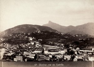 巴西圣特雷莎景观，c.1880-90（黑白照片）