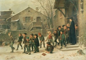 1859年下课后 作者 马克·路易斯·本杰明·沃捷