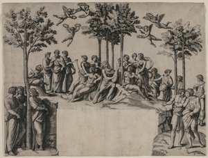 阿帕罗（帕纳索斯），c。 1517-1520。 作者 马尔坎通尼奥·莱蒙迪